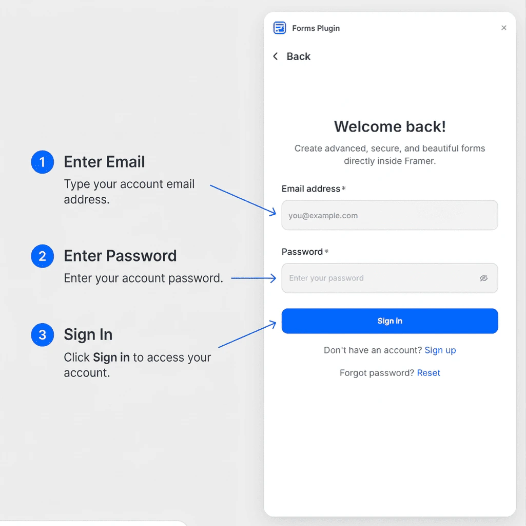 Sign in prompt