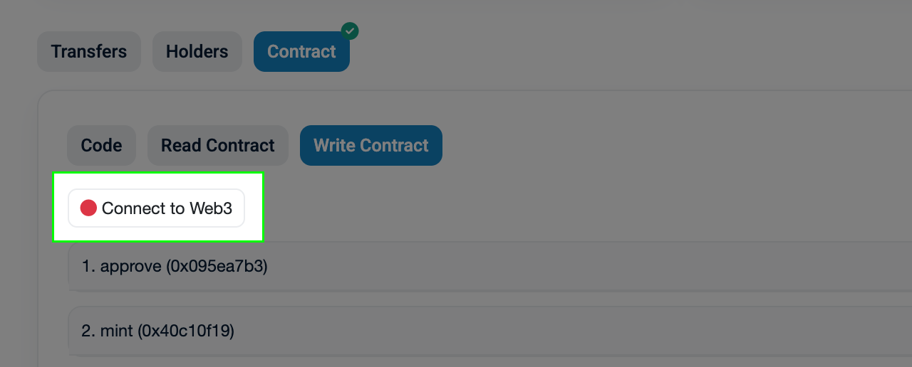 Connect wallet screenshot