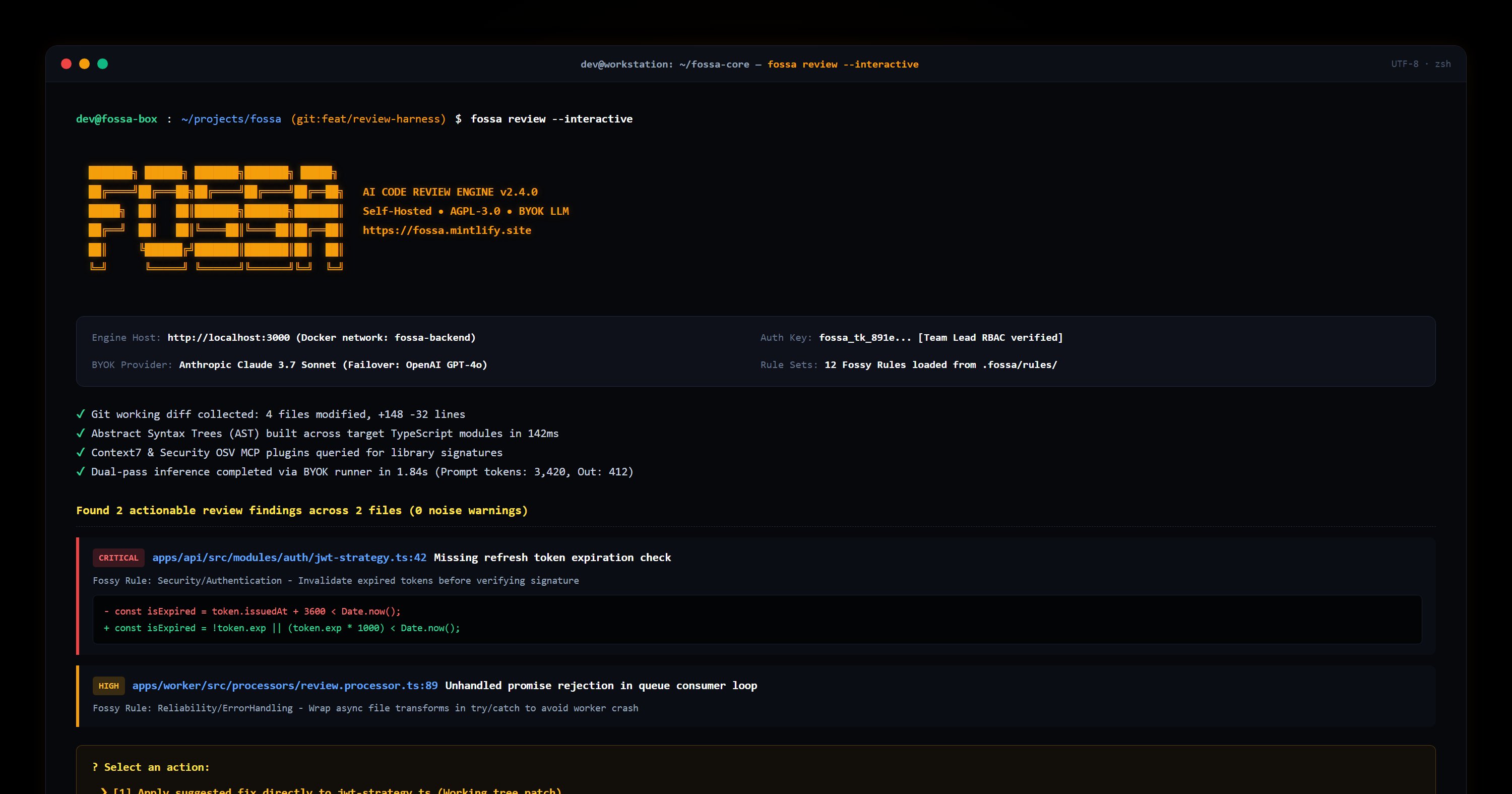 AI code review in your CLI