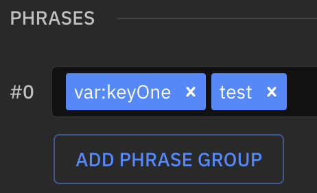 Defining variable in keyword