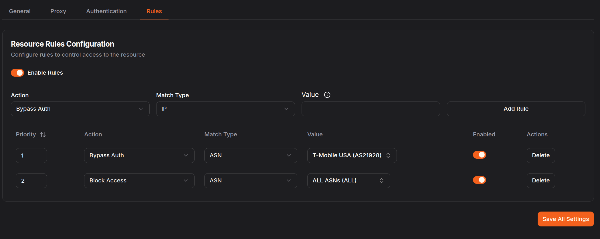 Pangolin Dashboard