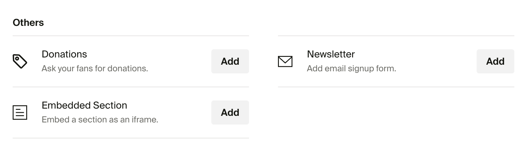 Embedded section example