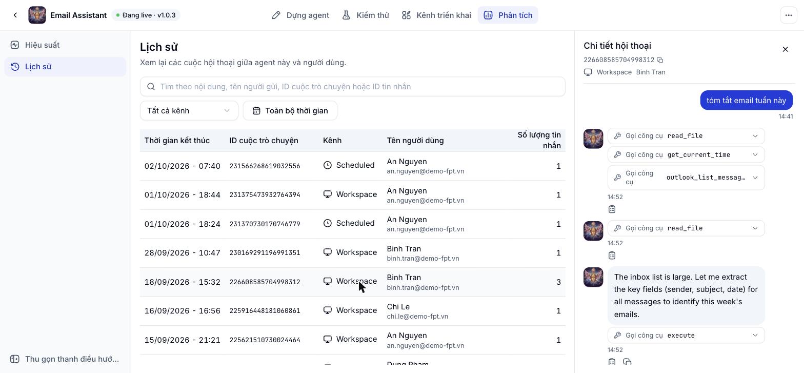 Agent History Detail