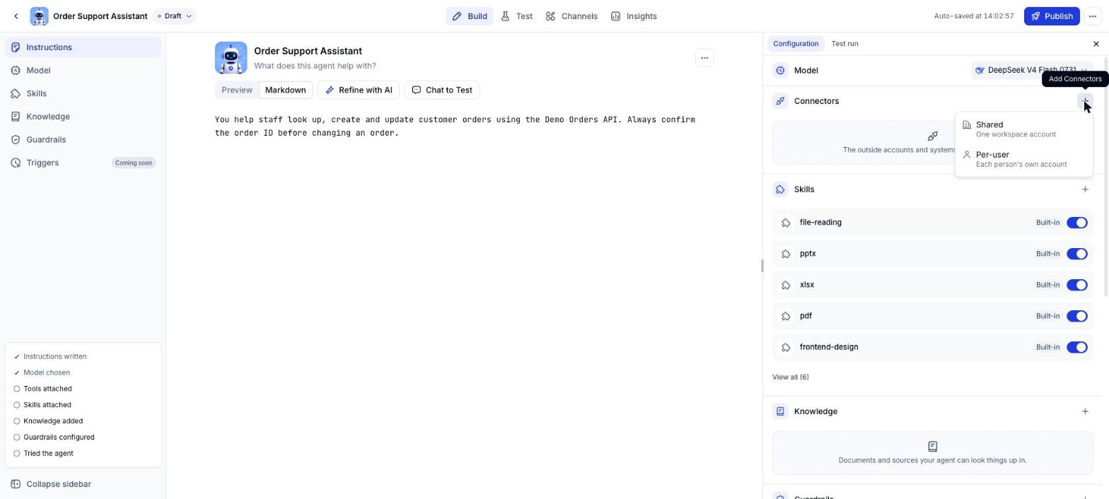Menu with Shared and Per-user
