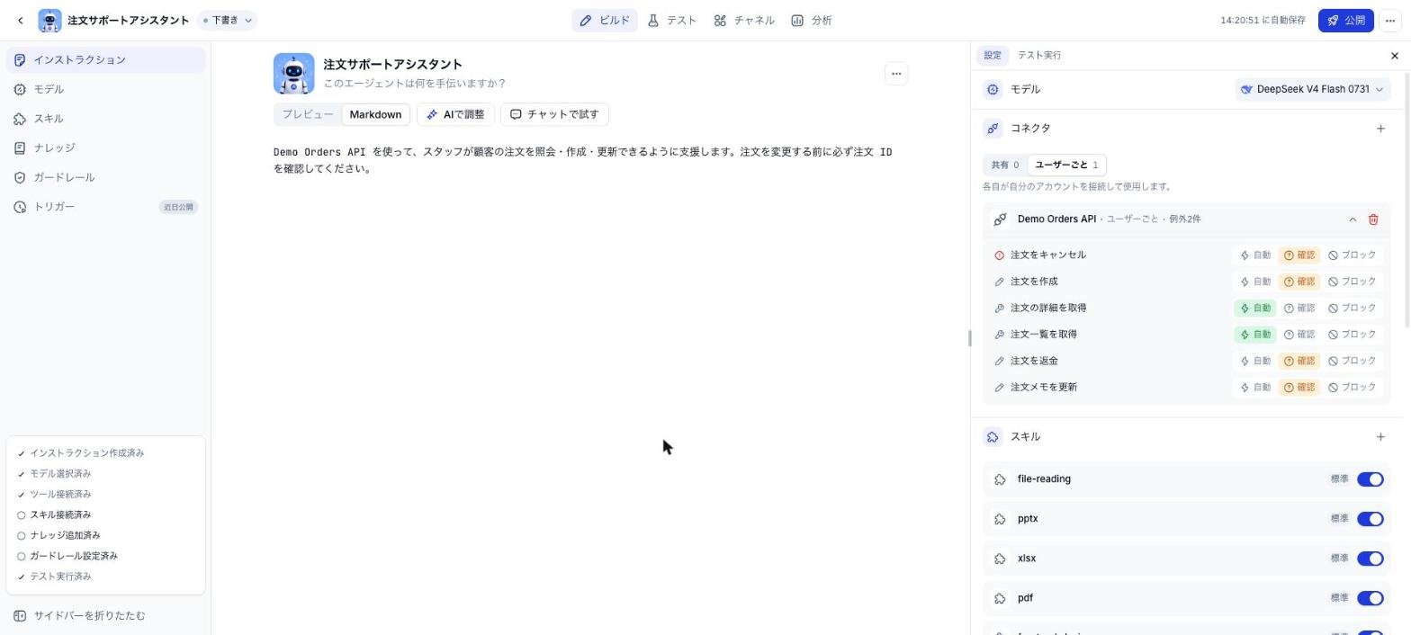 ユーザーごととして追加した Connector