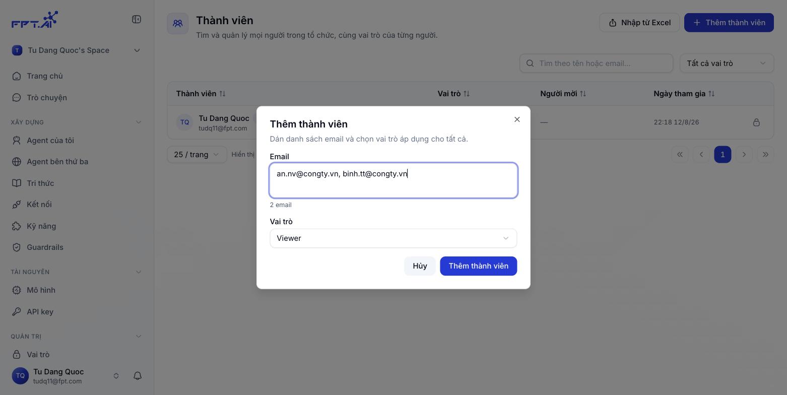 Hộp thoại thêm thành viên