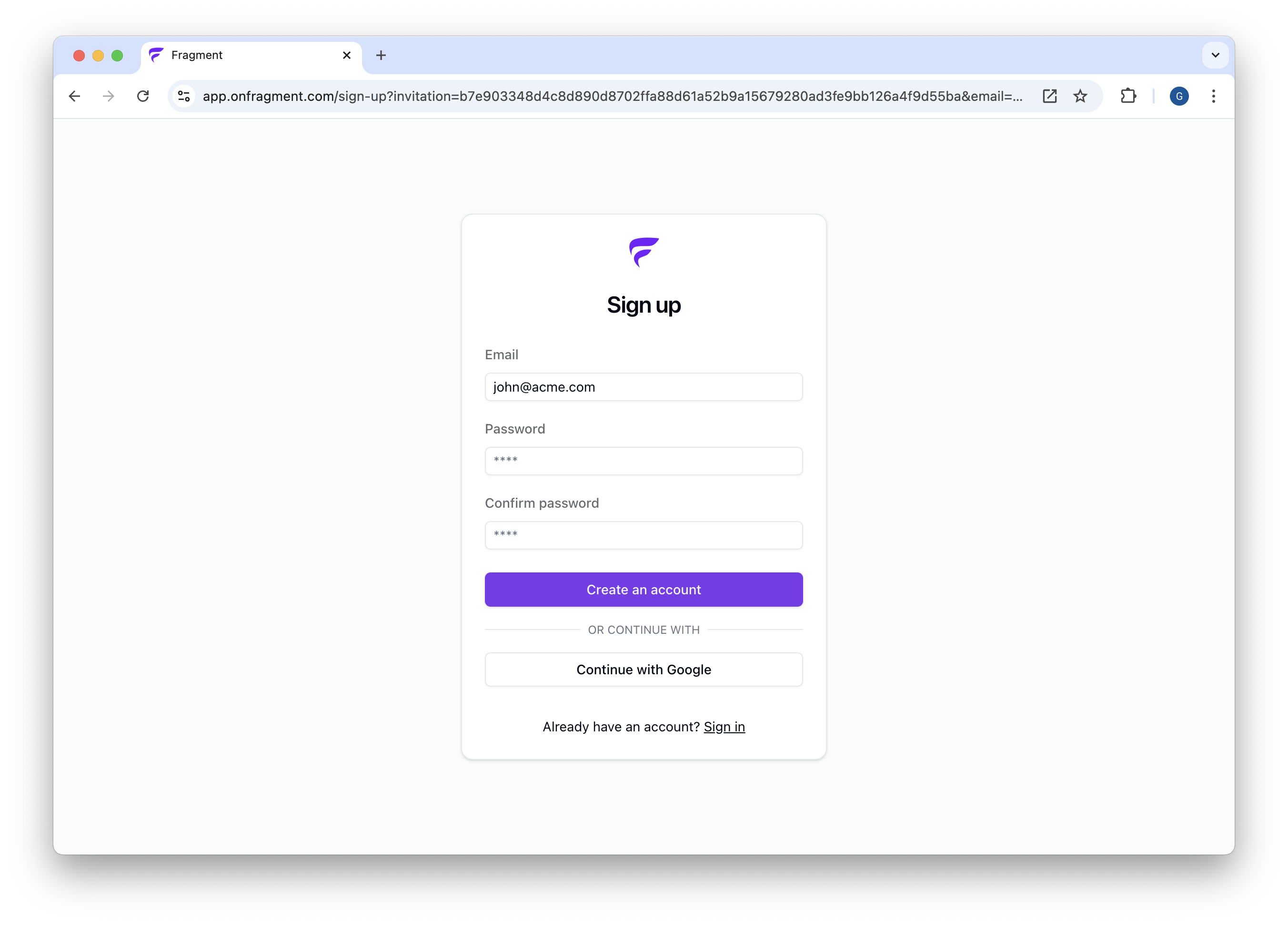 sign-up