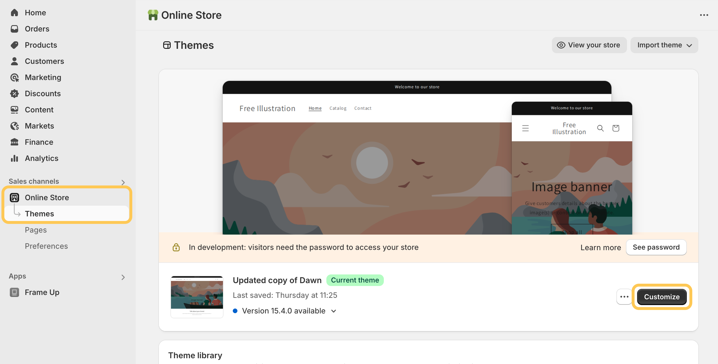 Artwork presentation