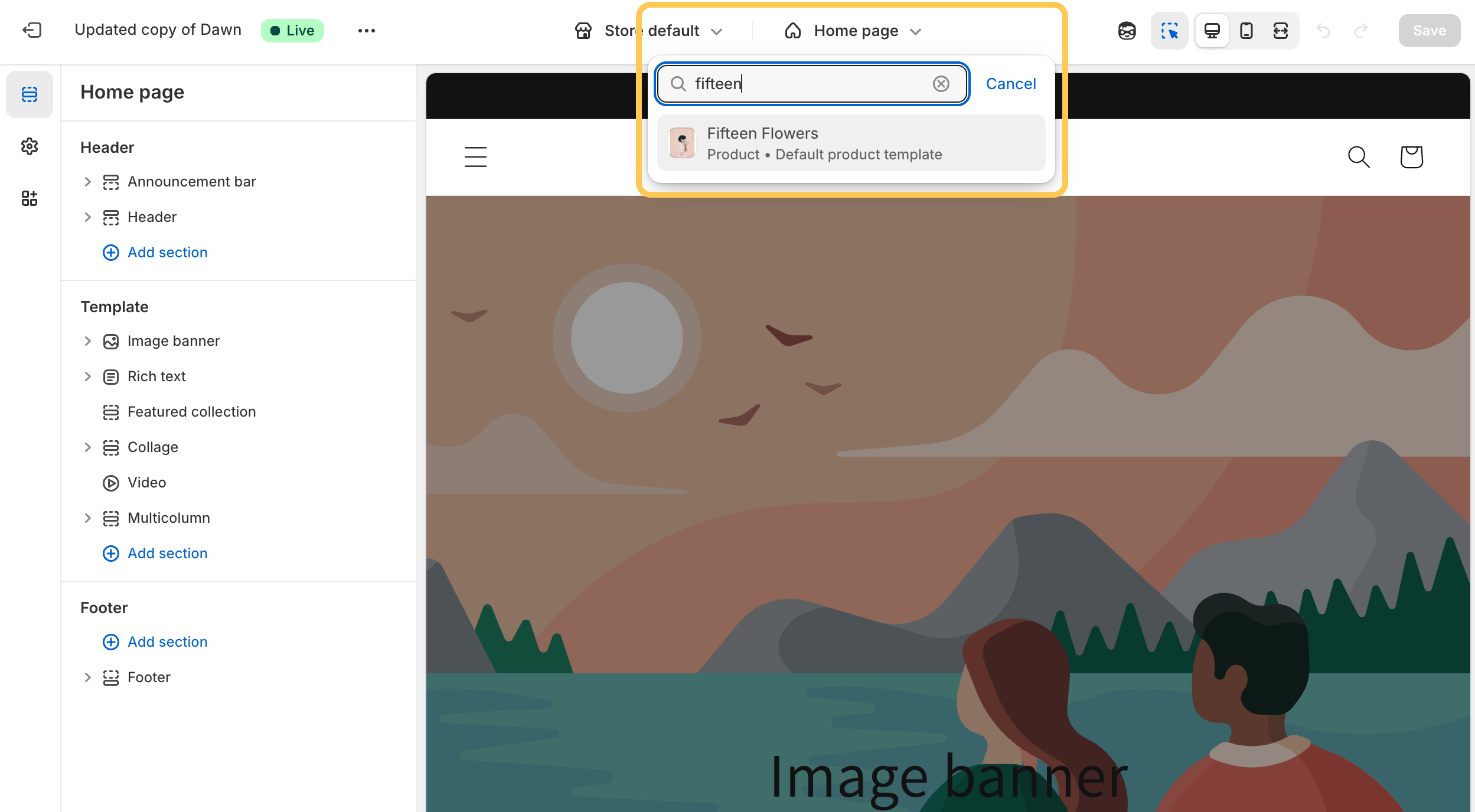 Artwork presentation