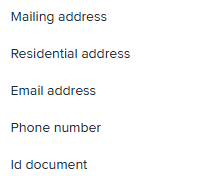 Blocklisted attribute types