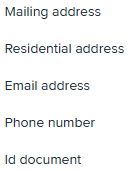Blocklisted attribute types