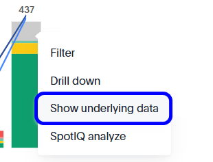 Show underlying data