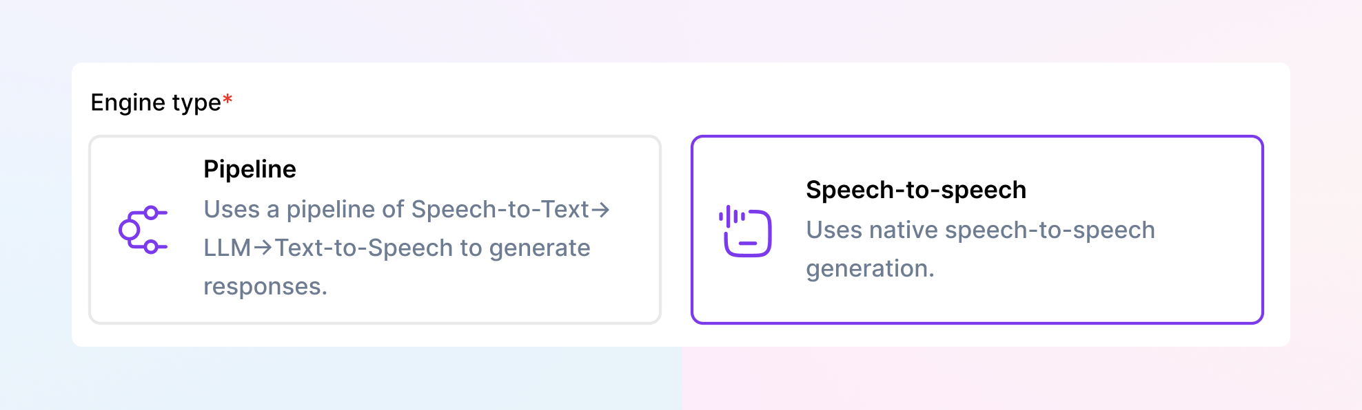Real-time Speech-to-Speech Mode Real-time speech-to-speech mode interface