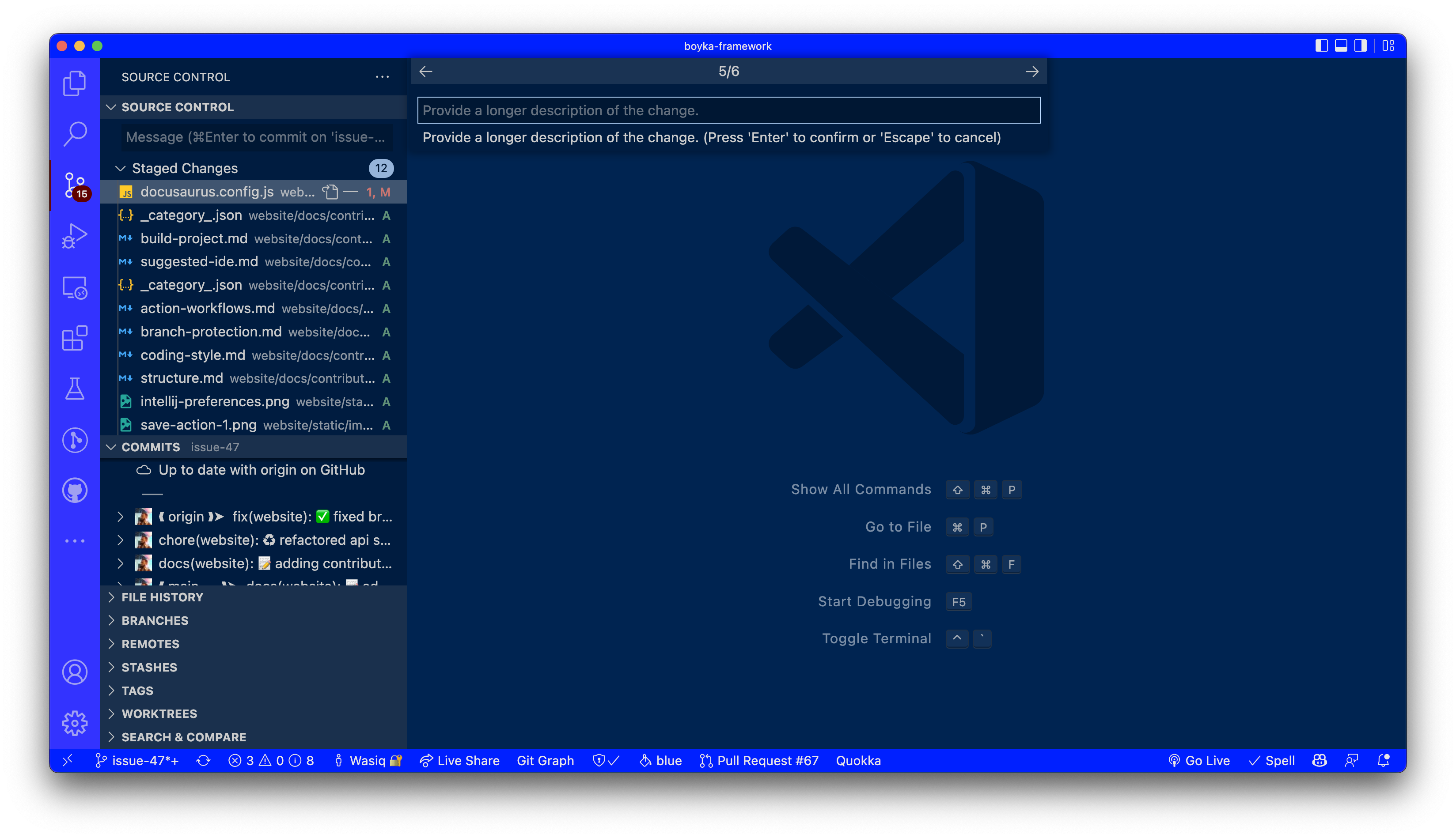 Conventional Commit Long Description