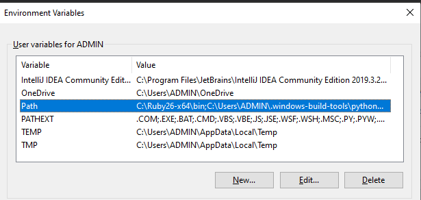 Environment Variable