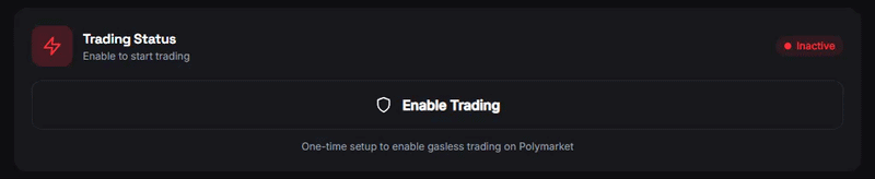 Enable Trading