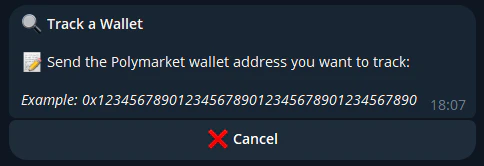 Configure Wallet Tracking