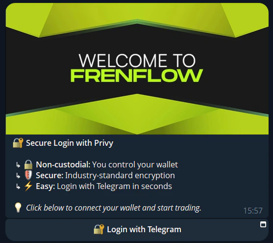 Fund your wallet via Telegram