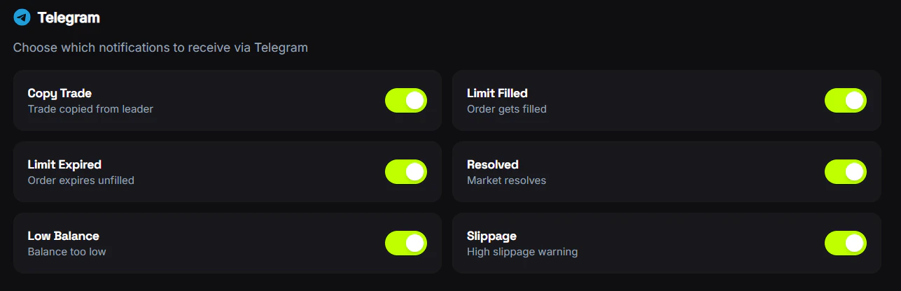 Notification Settings