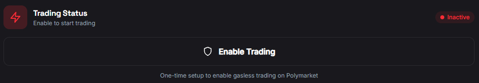 Enable Trading