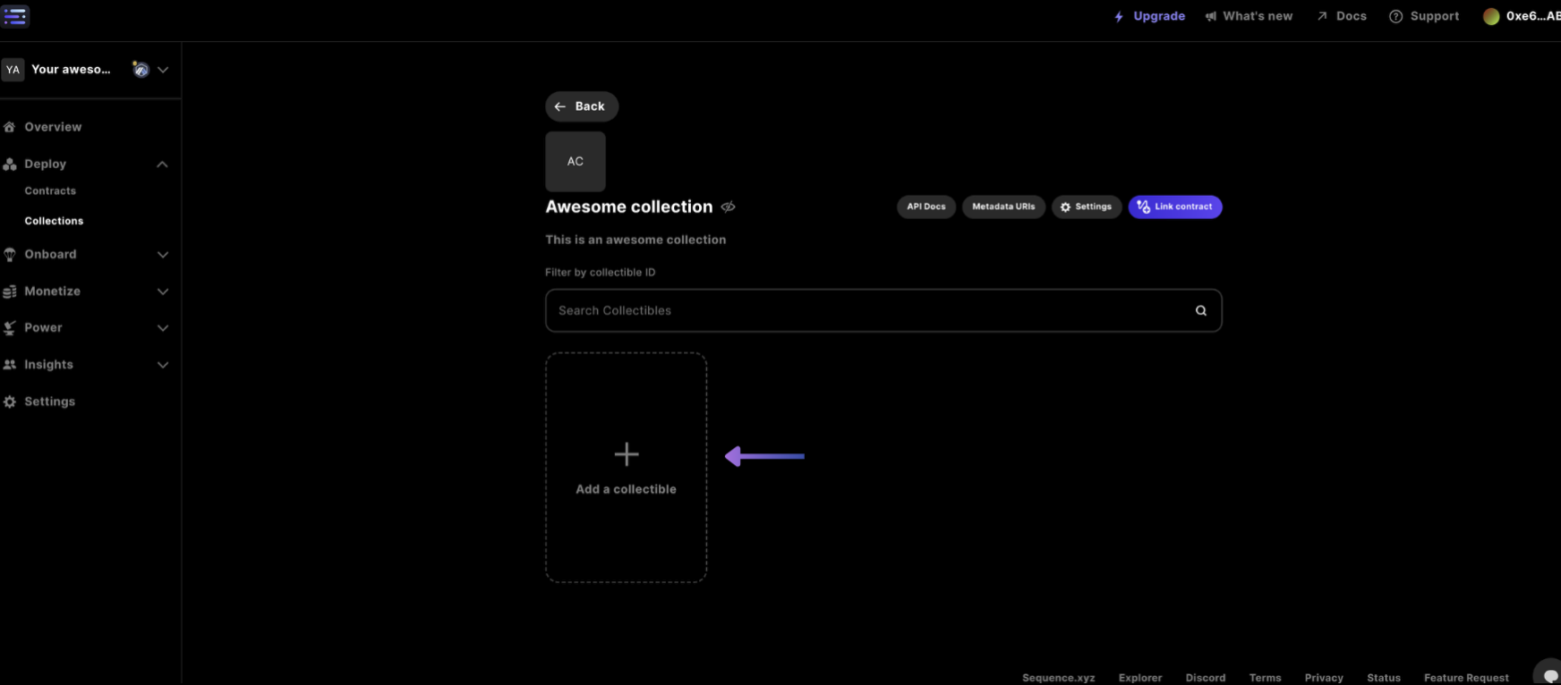 agregar un coleccionable
