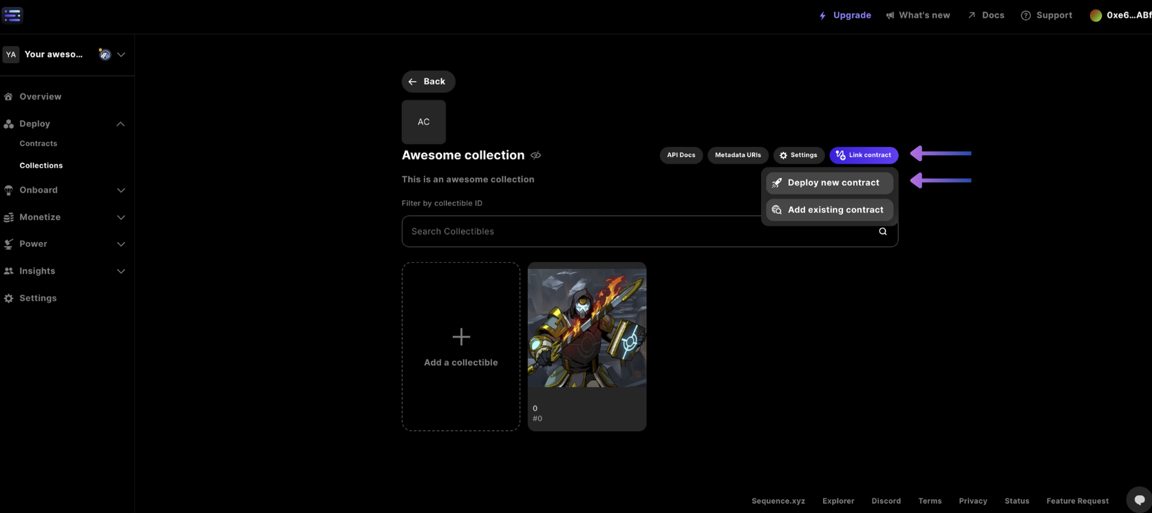 vincular un contrato