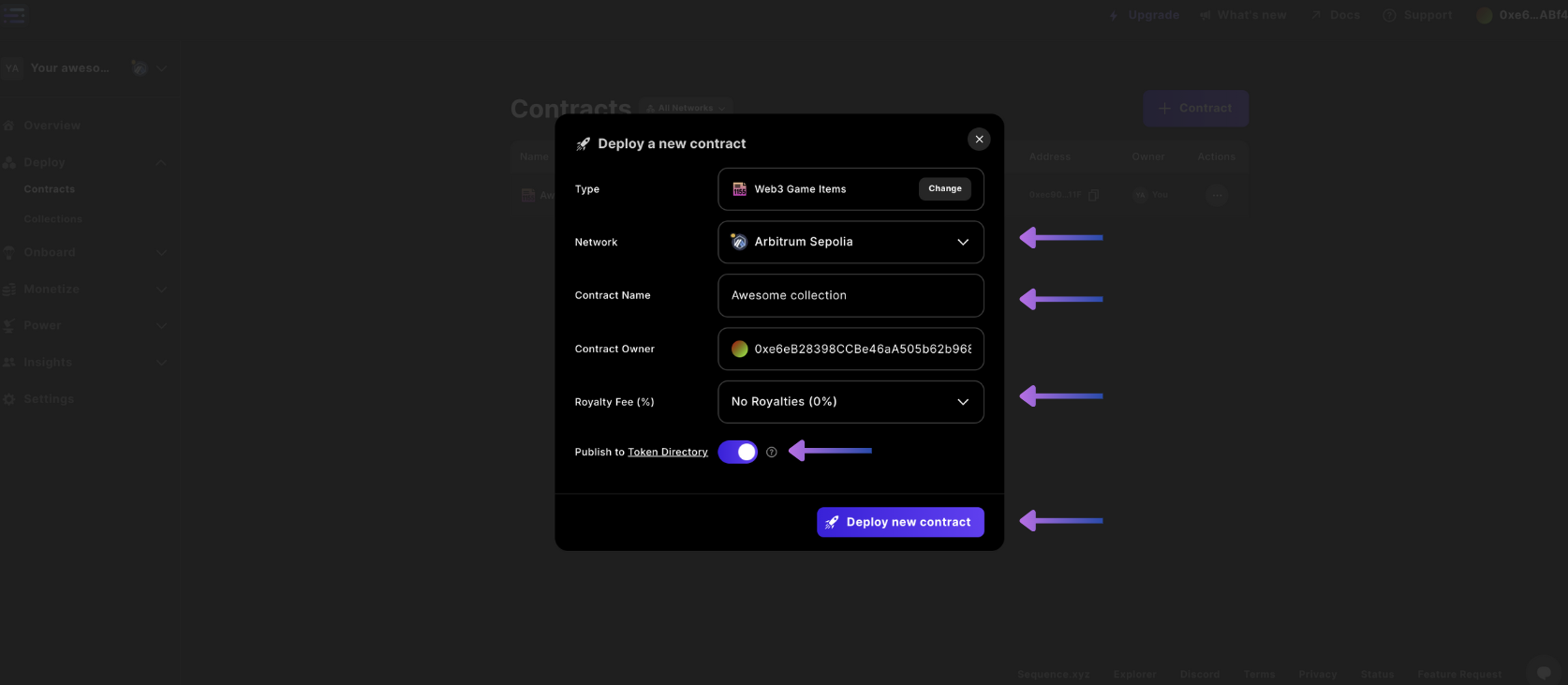 detalles del contrato