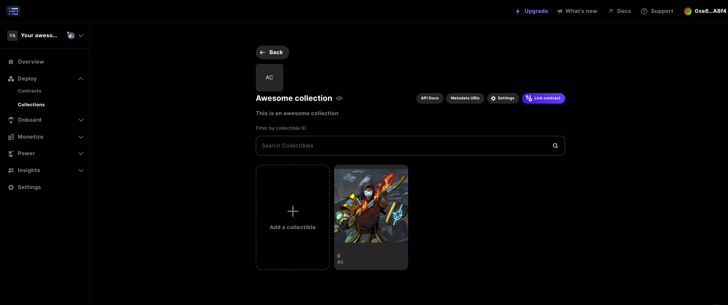 resultado final del coleccionable agregado