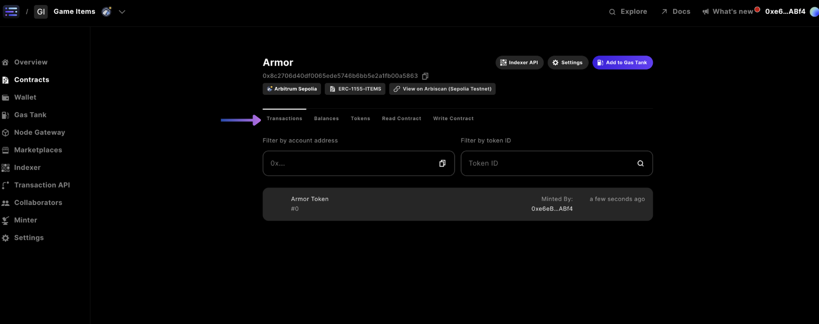 ver transacciones de moneda