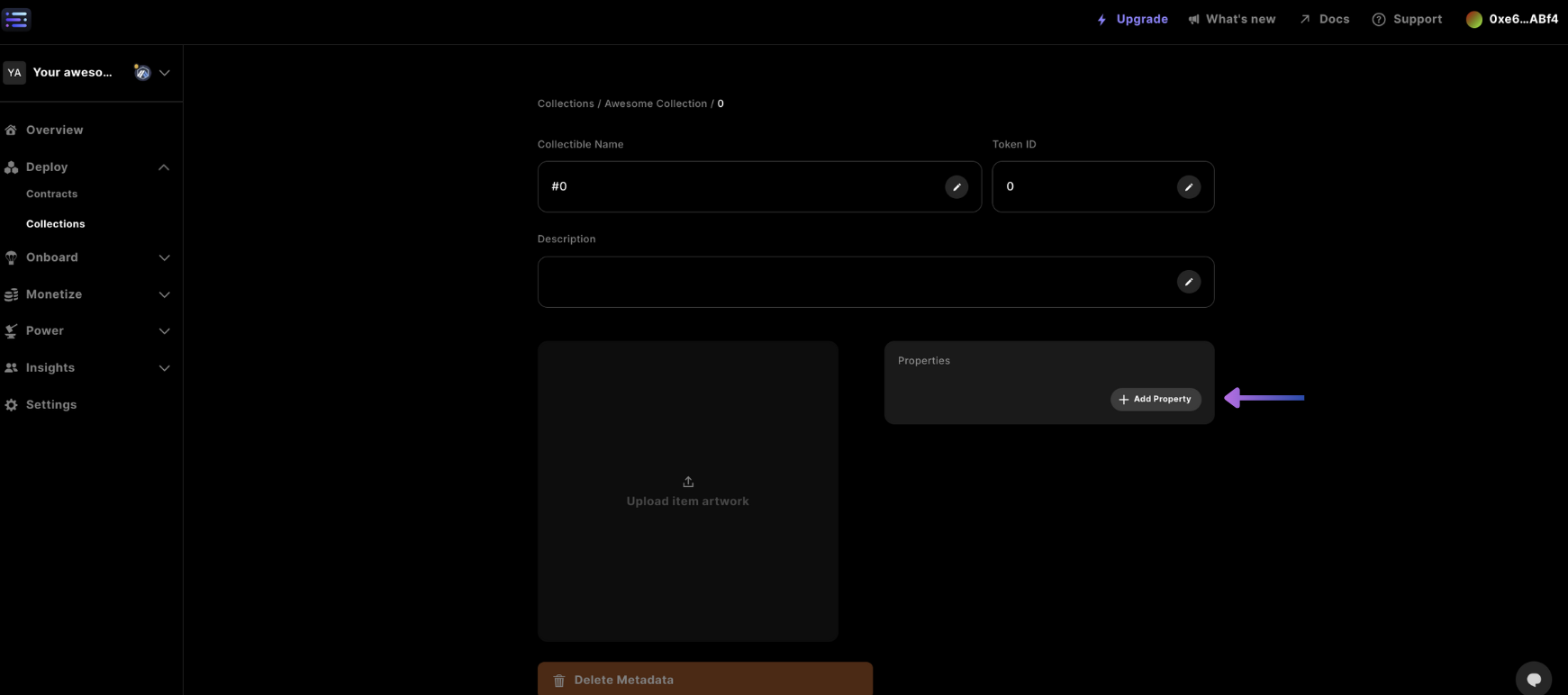 agregar una propiedad