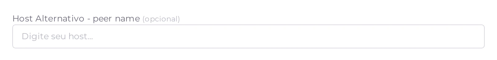 Campo Host Alternativo