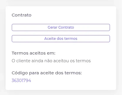 Card de contrato