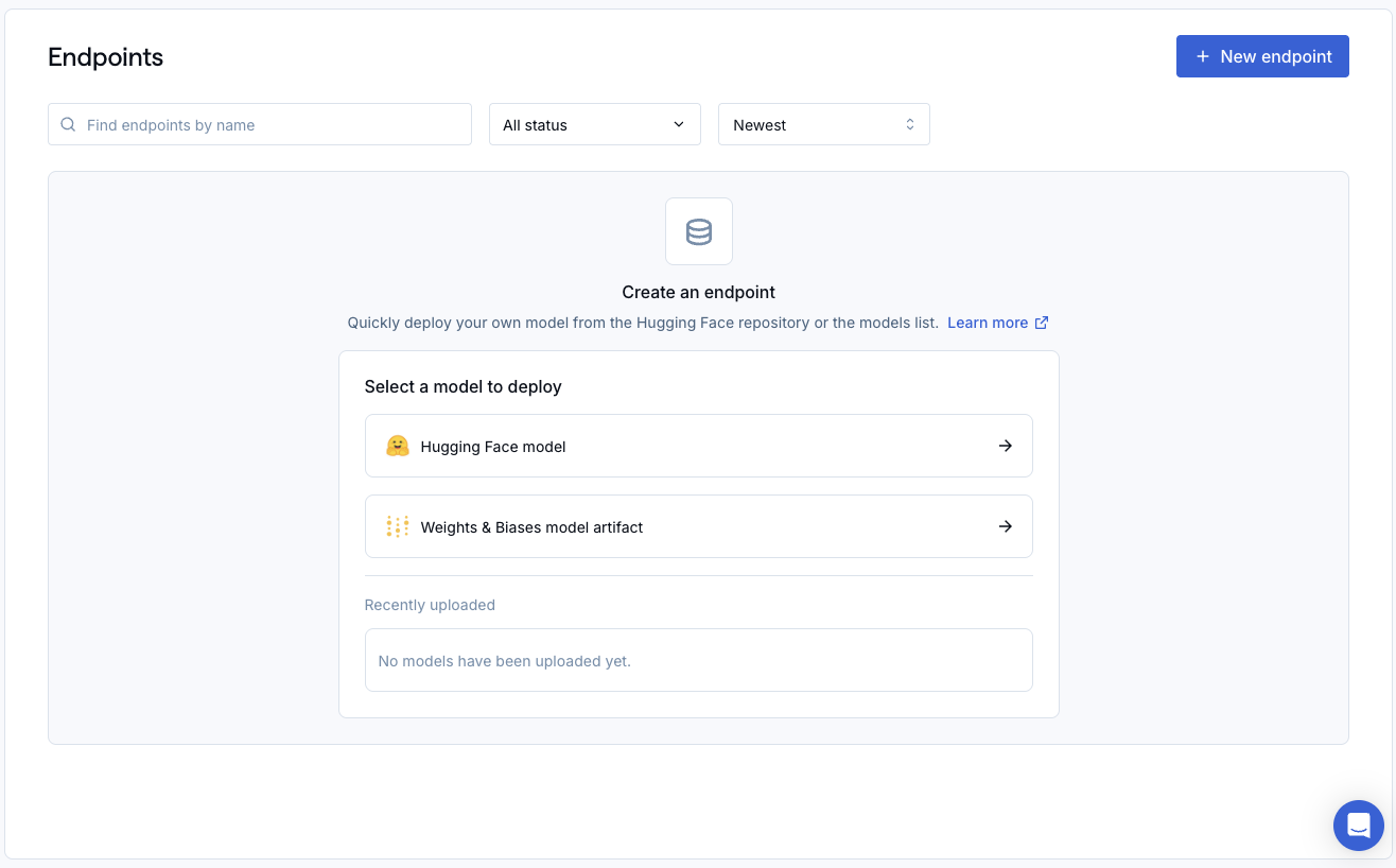 Friendli Suite Endpoint List
