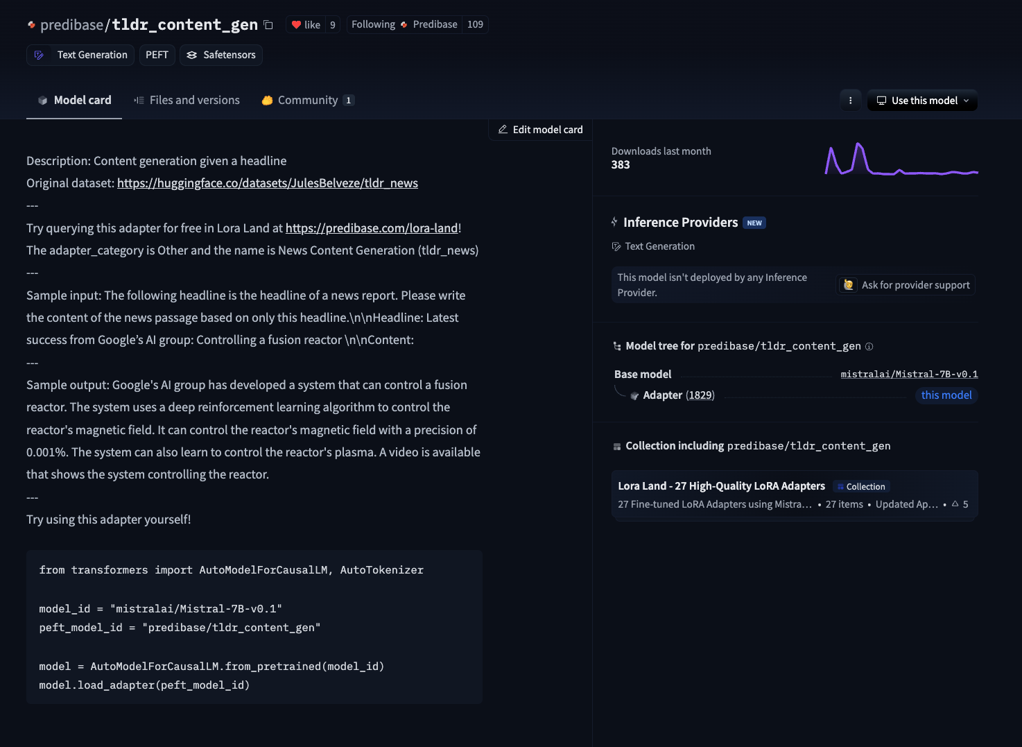 Base Model Selection