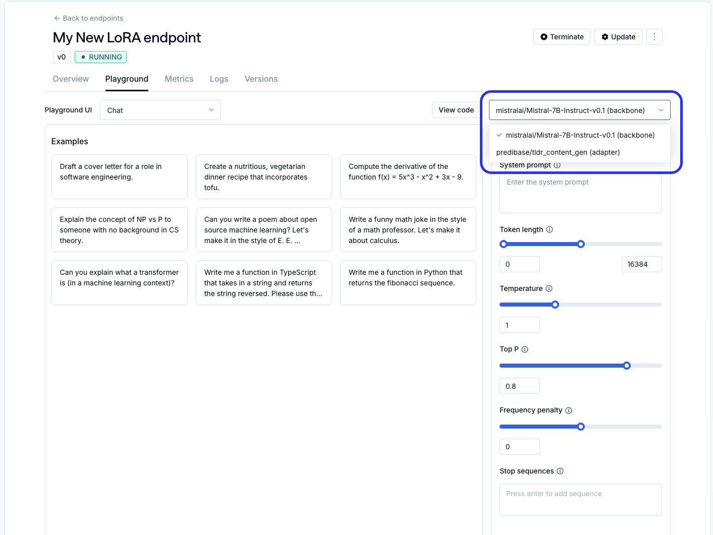Base Model Selection