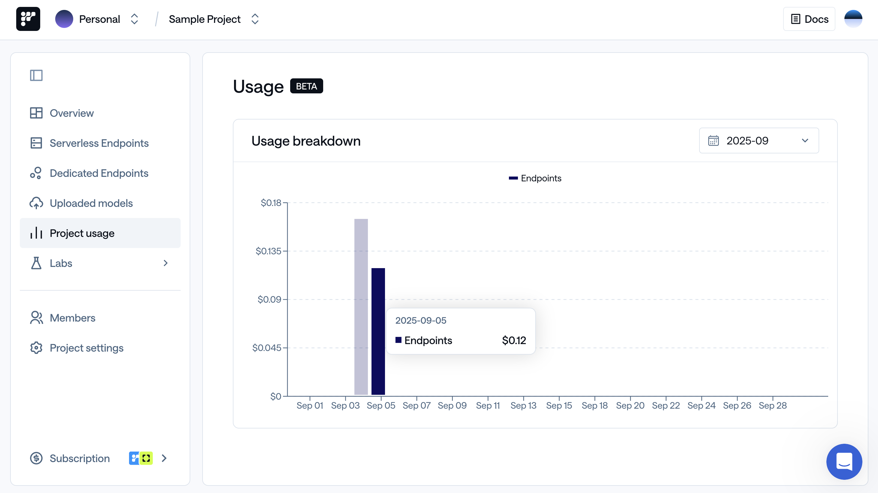 Project Usage
