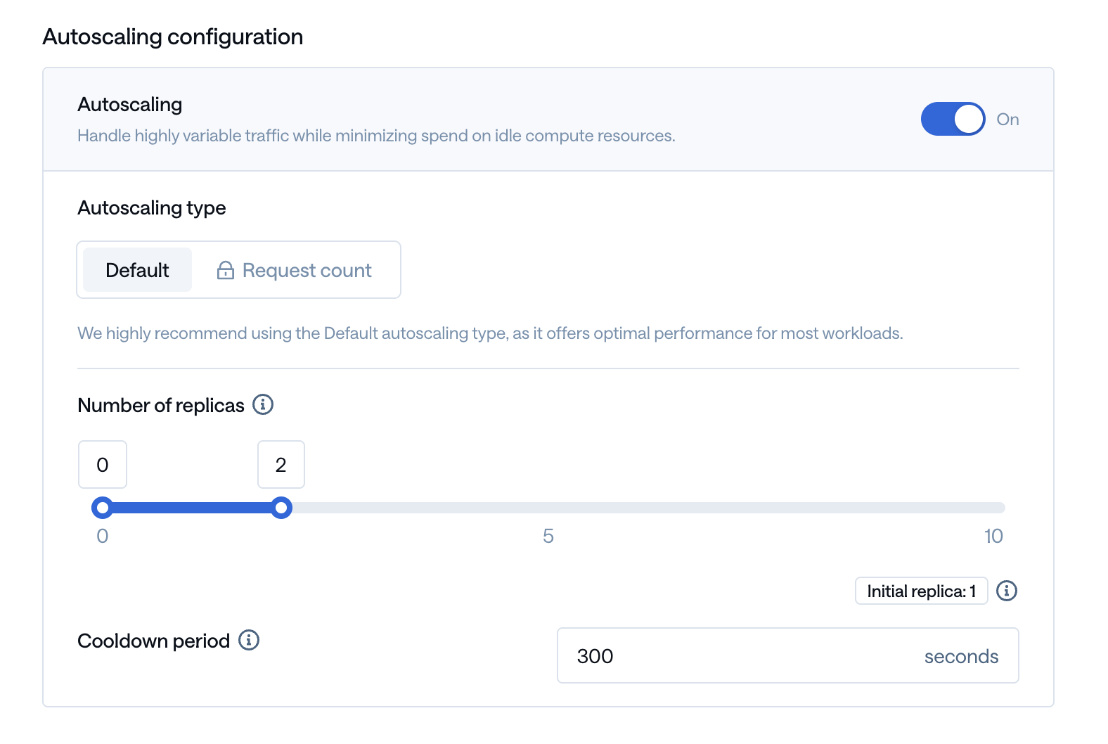 Autoscaling Config