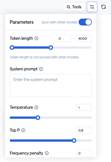 Chat Parameters