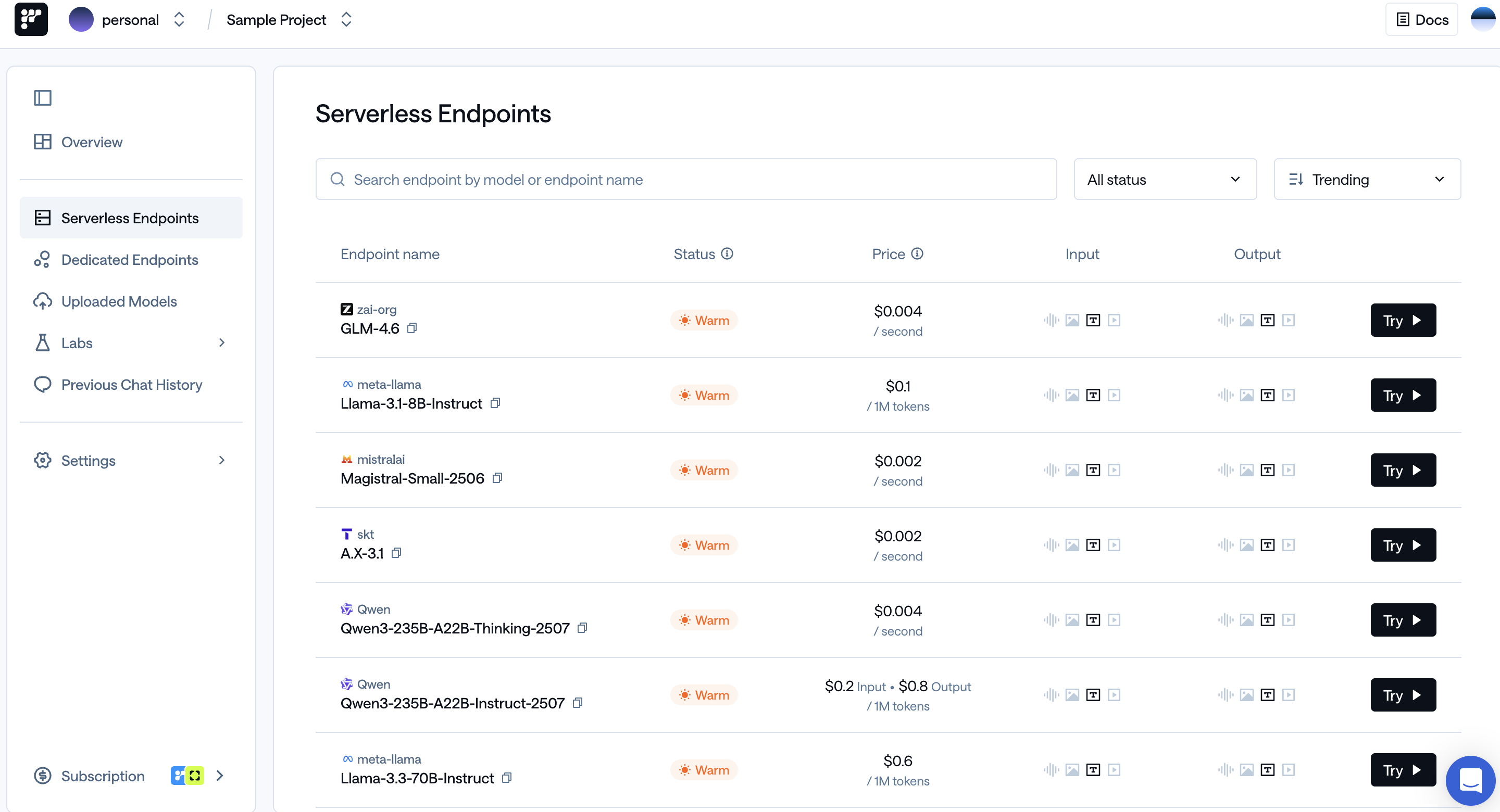 serverless-endpoints