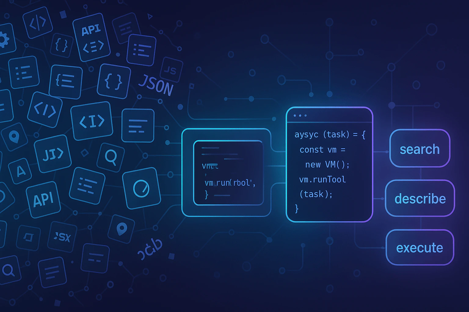 CodeCall meta-API for large toolsets