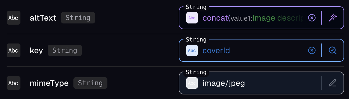 Types of value mappings - composed, mapped, static