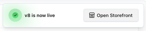 Notification after publishing experience to Shopware