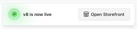 Notification after publishing experience to Shopware