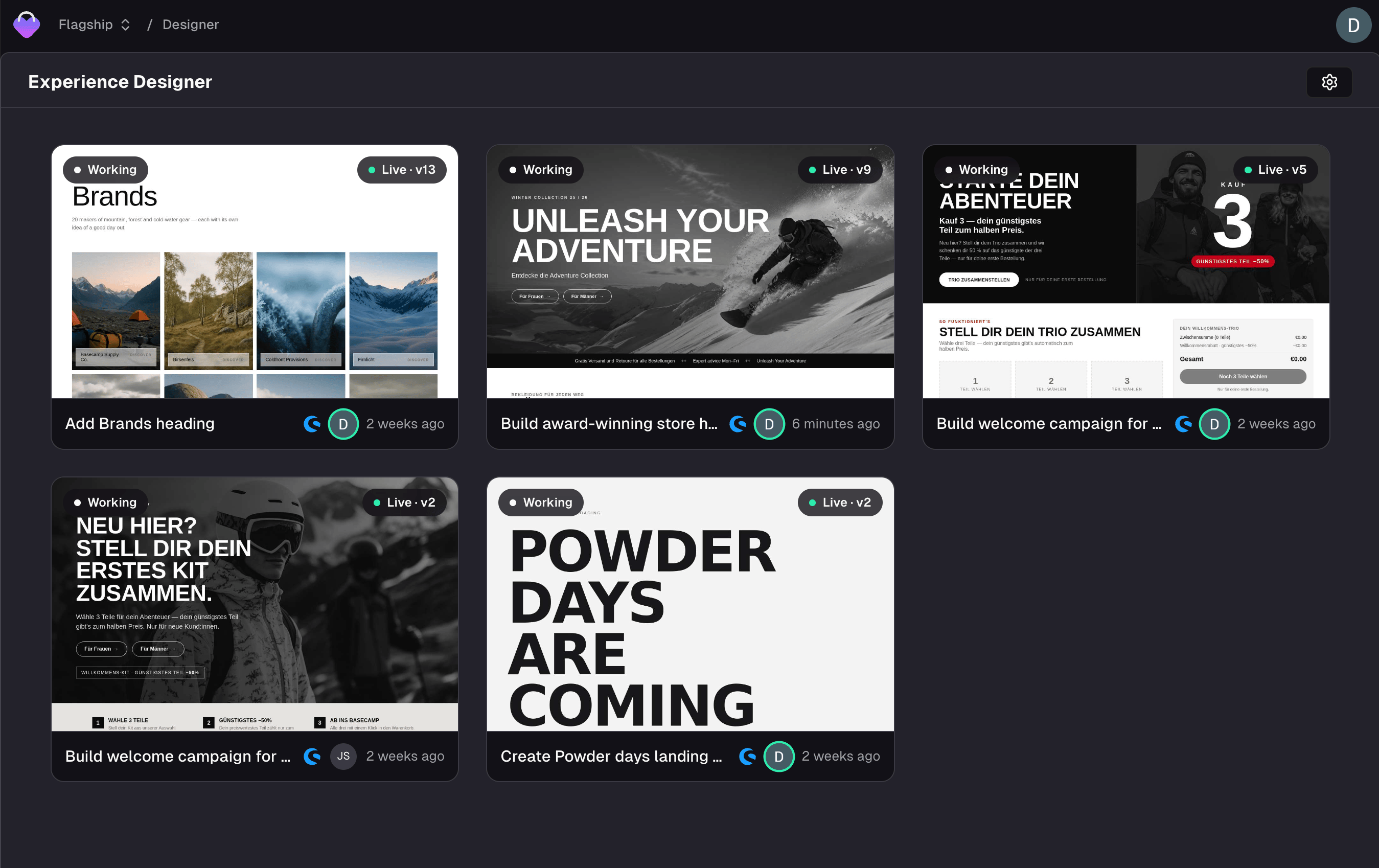 The Experience Designer overview
