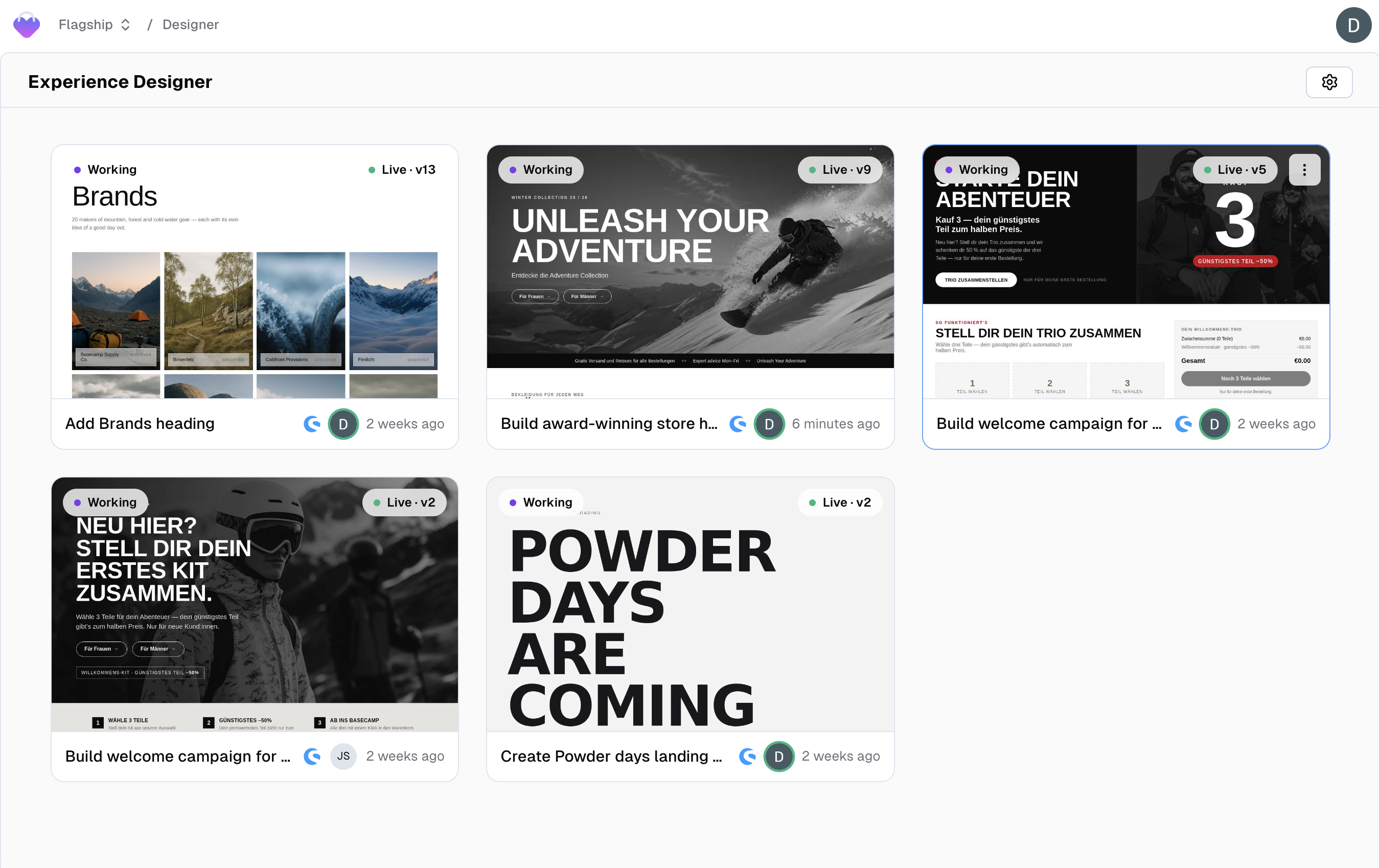 The Experience Designer overview