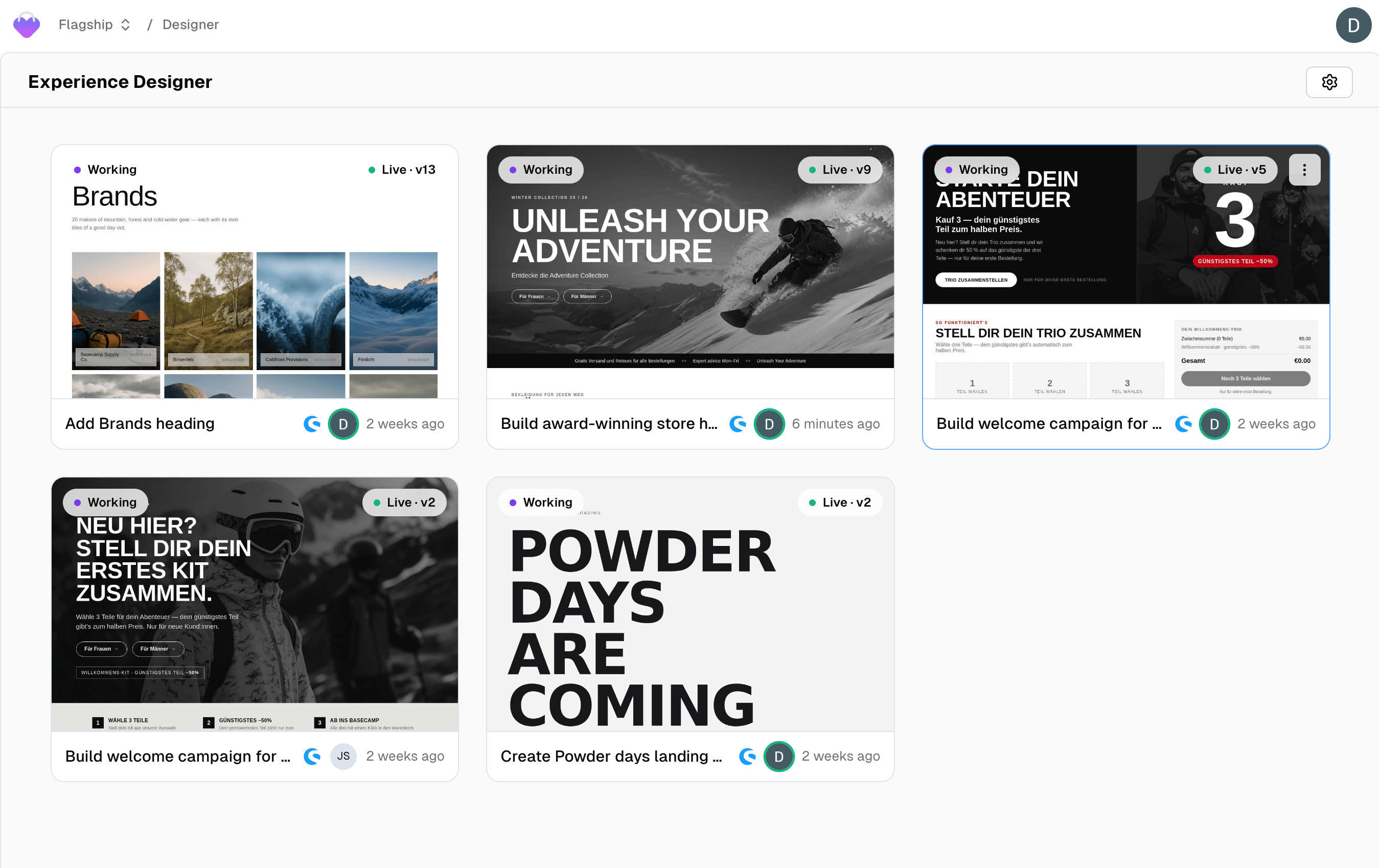 The Experience Designer overview
