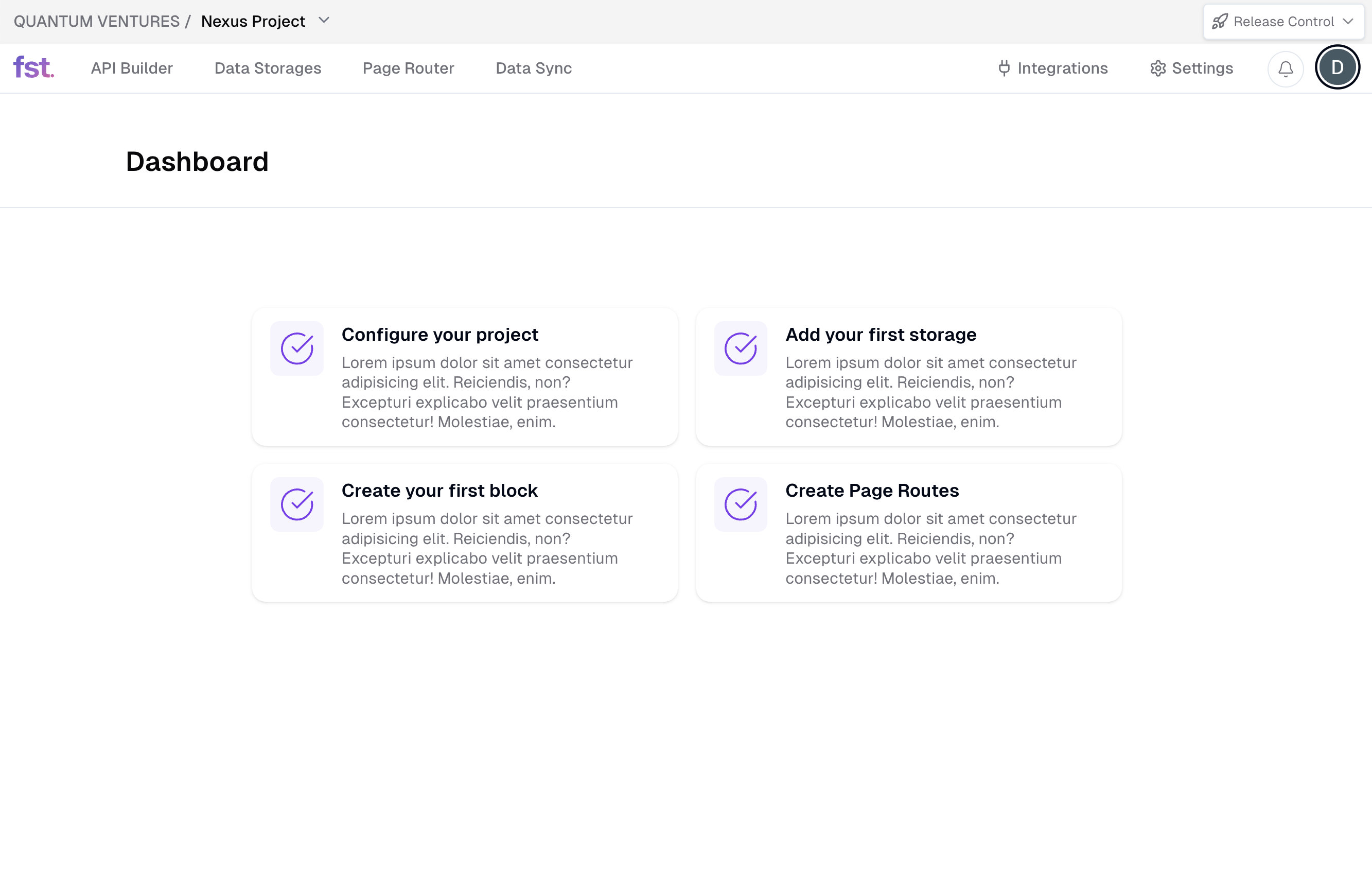 Frontstack Dashboard