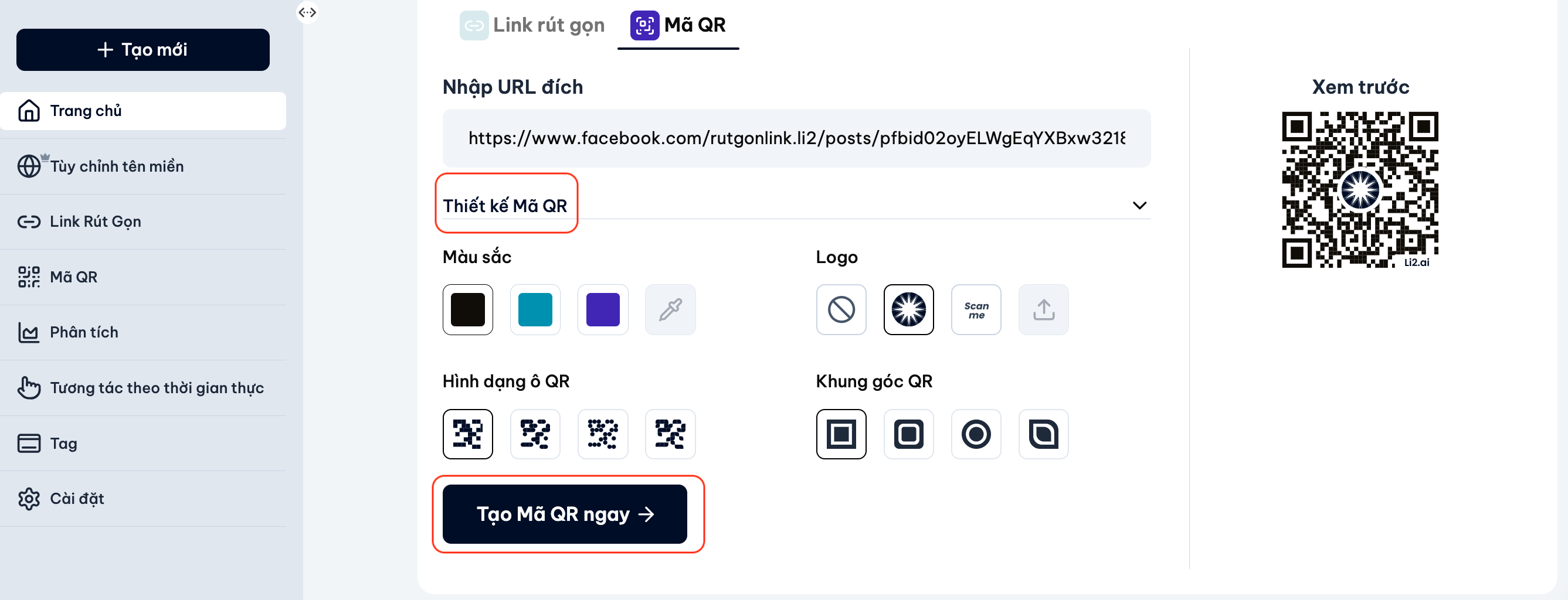 Tao Ma Qr Trong Tai Khoan Li2 Pn