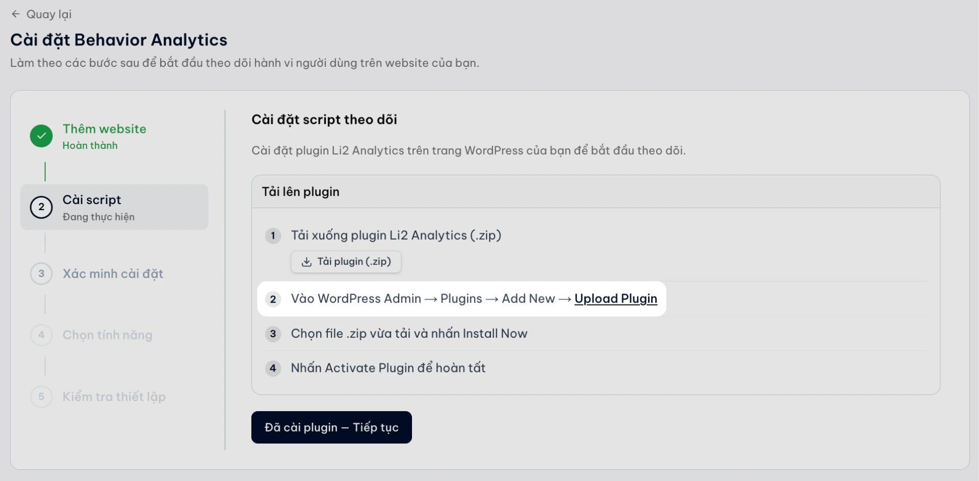 Vao Plugin Cua Wordpress Admin