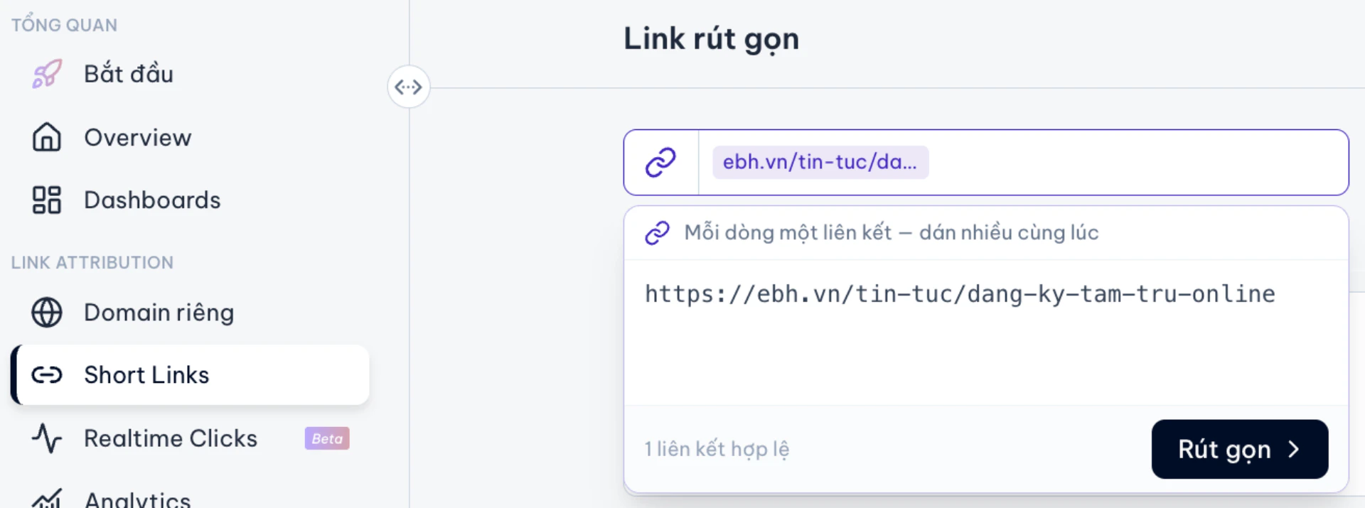 Cach Rut Gon Link Khi Da Dang Ky Tai Khoan
